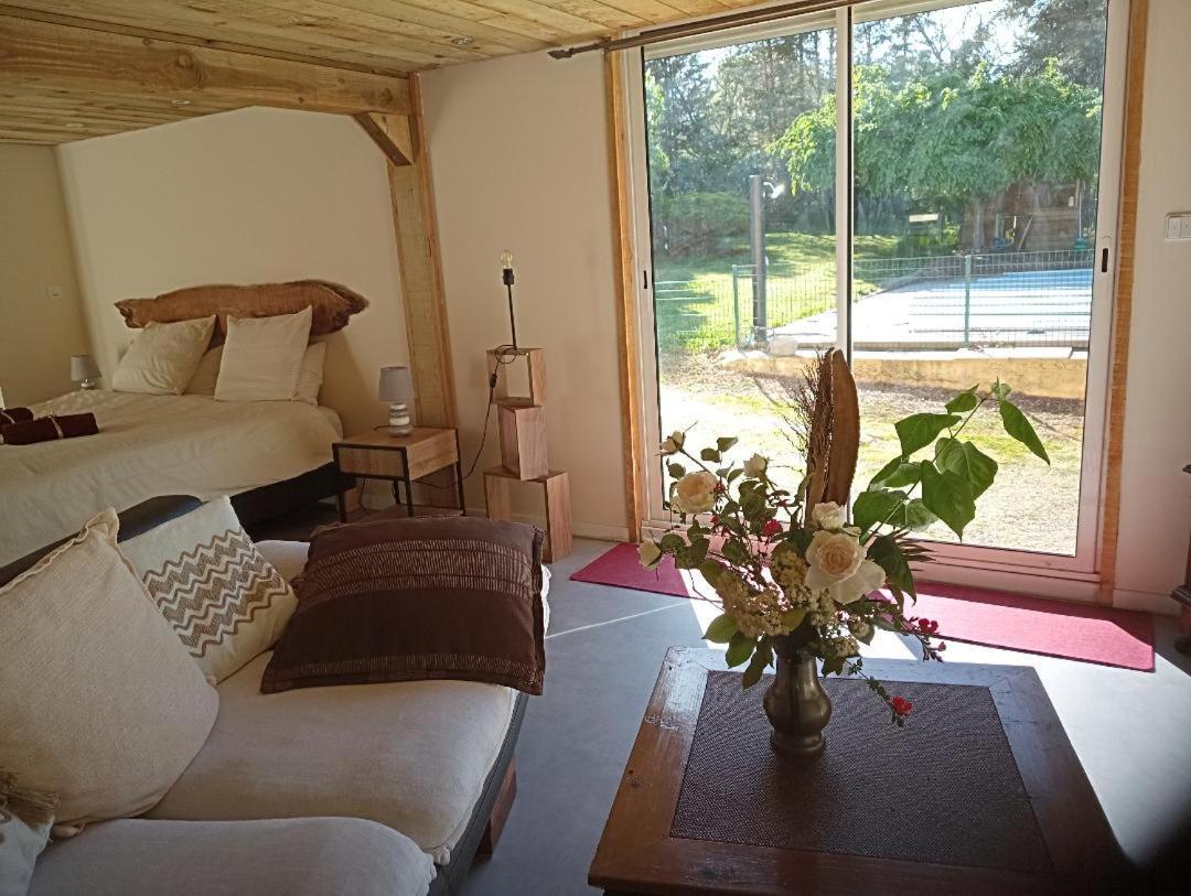 La Canette De Phil - Chambre D'Hotes, Independante - Vue Sur Piscine 萨马坦 外观 照片